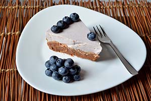 Bizcocho de yogur con arándanos